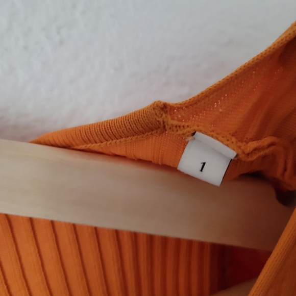 SANDRO PARIS Ribbed Short Sleeve Knit with Buttons - Picture 5 of 6